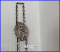 Bijou ancien, ceinture metal argenté Art Nouveau, libellule Bijou ancien, ceinture metal argenté Art Nouveau, libellule