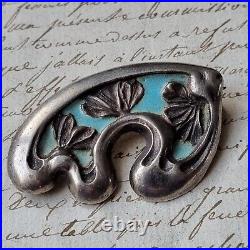 Broche Art Nouveau 1900 Bijou Ancien SECESSION VIENNA Jugendstil Brooch