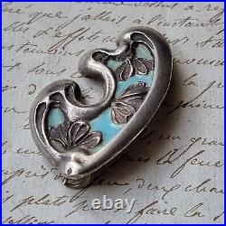 Broche Art Nouveau 1900 Bijou Ancien SECESSION VIENNA Jugendstil Brooch