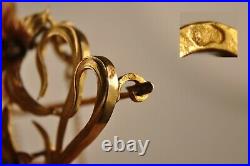 Broche Pendentif Ancien Art Nouveau Or Massif 18k Antique Solid Gold Brooch
