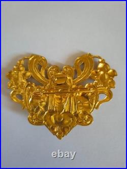 Broche ancienne Art Nouveau signée Marie Puisais
