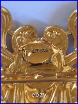 Broche ancienne Art Nouveau signée Marie Puisais