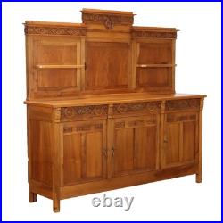 Buffet Ancien Art Nouveau Merisier Tiroirs Italie XIXe Siècle Original