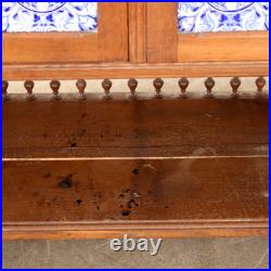 Buffet Art Nouveau Ancien Chêne 2 Tiroirs Italie XXe Siècle Original