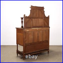 Buffet Art Nouveau Ancien Chêne 2 Tiroirs Italie XXe Siècle Original
