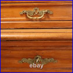 Buffet Art Nouveau Ancien Merisier Gravé Italie XIXe Siècle Original Buffet Art Nouveau Ancien Merisier Gravé Italie XIXe Siècle Original