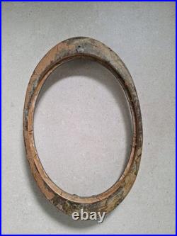 Cadre ancien art nouveau Art Deco Ovale. Cadres Photo En Bois Et Argent Sculpté