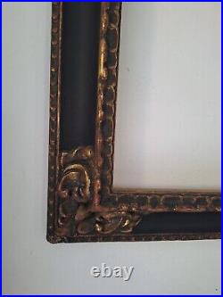 Cadre ancien bois sculpté Art Deco Art Nouveau Large Antique Picture Frame, wood