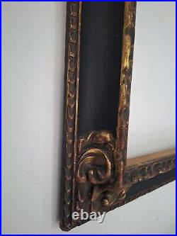 Cadre ancien bois sculpté Art Deco Art Nouveau Large Antique Picture Frame, wood