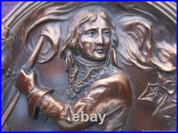 Cendrier ancien Napoléon Bronze Art Nouveau Cendrier ancien Napoléon Bronze Art Nouveau