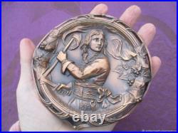 Cendrier ancien Napoléon Bronze Art Nouveau Cendrier ancien Napoléon Bronze Art Nouveau