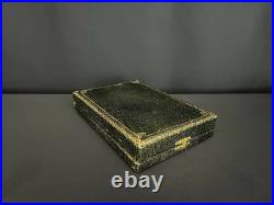 Coffret ancien de couverts de service Art Nouveau en métal argenté Coffret ancien de couverts de service Art Nouveau en métal argenté
