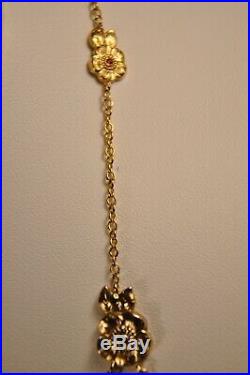 Collier Ancien Art Nouveau Plaque Or Antique Fix Necklace