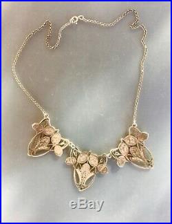 Collier ancien art nouveau émail / antique art nouveau enamel necklace