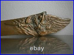 Coupe Papier Ancien Bronze Dore La Marseillaise Rude Gardille Deco Republique