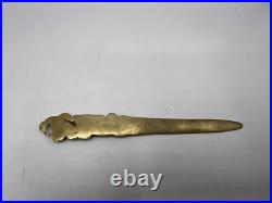 Coupe Papier Bronze Ancien Art Nouveau Signe Tochudia