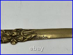 Coupe Papier Bronze Ancien Art Nouveau Signe Tochudia