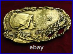 Coupelle vide poche ancien antique empty pouch bronze ART NOUVEAU cendrier