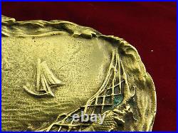Coupelle vide poche ancien antique empty pouch bronze ART NOUVEAU cendrier