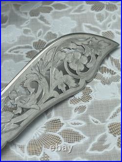 Couverts à Poisson Ancien Manche en argent 800 Poinçon Minerve Art Nouveau Couverts à Poisson Ancien Manche en argent 800 Poinçon Minerve Art Nouveau