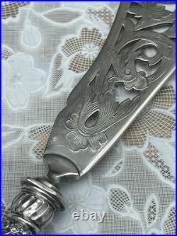 Couverts à Poisson Ancien Manche en argent 800 Poinçon Minerve Art Nouveau Couverts à Poisson Ancien Manche en argent 800 Poinçon Minerve Art Nouveau