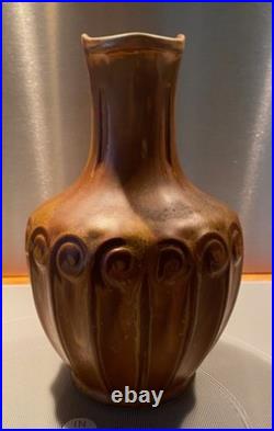 Denbac, carafe en céramique ancienne et mugs Art Nouveau, vers 1900