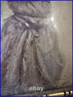 ÉDOUARD BISSON 1856-1945 / Ancien Tableau Aquarelle Art Nouveau Peintre Côté