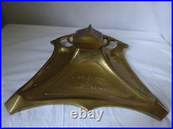 Encrier ancien en bronze doré style art nouveau