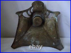Encrier ancien en bronze doré style art nouveau