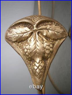 Ensemble 4 Embrasses rideaux Art Nouveau Bronze doré 1900 décor Végétal Ancien