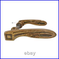 Ensemble De Poignées Style Art Nouveau Ancien Poignées Carrées Porte 68Mm 10Pcs