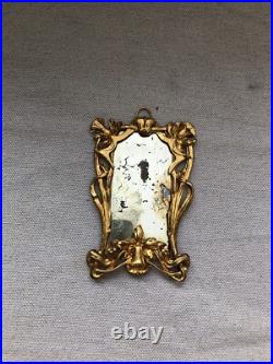 Erhard Und Söhne Miroir Art Nouveau Ormolu Pour Maison De Poupée Ancienne