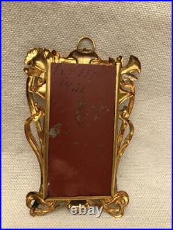Erhard Und Söhne Miroir Art Nouveau Ormolu Pour Maison De Poupée Ancienne