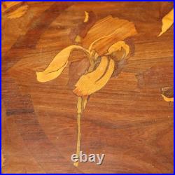 Étagère Ancienne Art Nouveau Hêtre Italie du XXe Siècle Originale