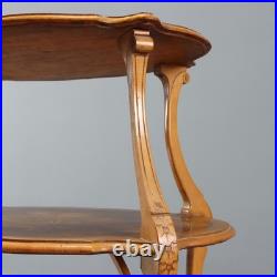 Étagère Ancienne Art Nouveau Hêtre Italie du XXe Siècle Originale