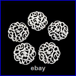 Étui Ancien Art Nouveau Argent Sterling Manteau Boutons Ceylan Championnat Prix Étui Ancien Art Nouveau Argent Sterling Manteau Boutons Ceylan Championnat Prix