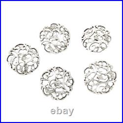 Étui Ancien Art Nouveau Argent Sterling Manteau Boutons Ceylan Championnat Prix