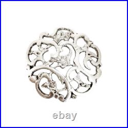 Étui Ancien Art Nouveau Argent Sterling Manteau Boutons Ceylan Championnat Prix Étui Ancien Art Nouveau Argent Sterling Manteau Boutons Ceylan Championnat Prix