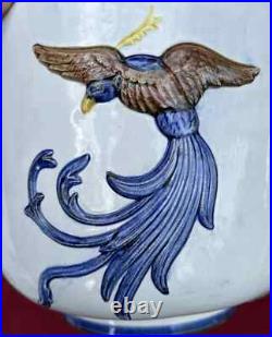 Gien Cache Pot Ancien Barbotine Majolica Art Nouveau Jugendstil 19eme Xixeme