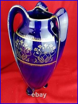 Grande Paire de Vases Luneville France Signés K G. H Art Nouveau, anciens