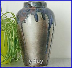 Jean Pointu Ancien Vase Art Nouveau En Céramique Grès De Puisaye Signé Fin XIX