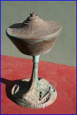 Lampe ancienne art nouveau Georges Leleu vers 1900