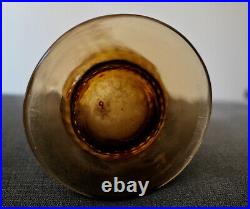 Legras Ancien Grand Vase En Verre Emaille Aux Mimosa Art Nouveau Vallerysthal