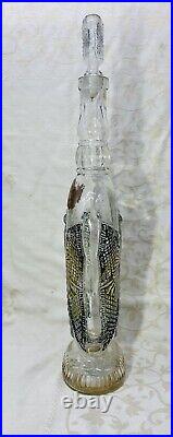 Legras Butterfly Decanter Ancienne Carafe Bouteille Papillon Art Nouveau 19eme