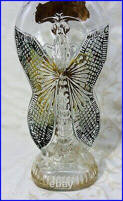 Legras Butterfly Decanter Ancienne Carafe Bouteille Papillon Art Nouveau 19eme