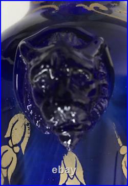 Legras Vase Bleu Foncé Ancien Art Nouveau Art Déco Parfait État No Daum Gallé