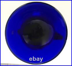 Legras Vase Bleu Foncé Ancien Art Nouveau Art Déco Parfait État No Daum Gallé