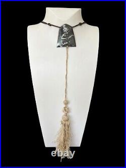 Long collier sautoir art déco design collection ancien Musicien Art Nouveau