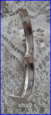 Magnifique BRACELET Ancien en Argent Massif ART NOUVEAU Diam. 5,8 cm
