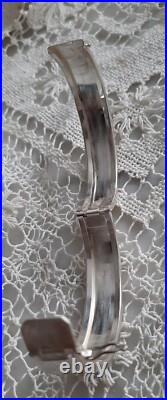 Magnifique BRACELET Ancien en Argent Massif ART NOUVEAU Diam. 5,8 cm
